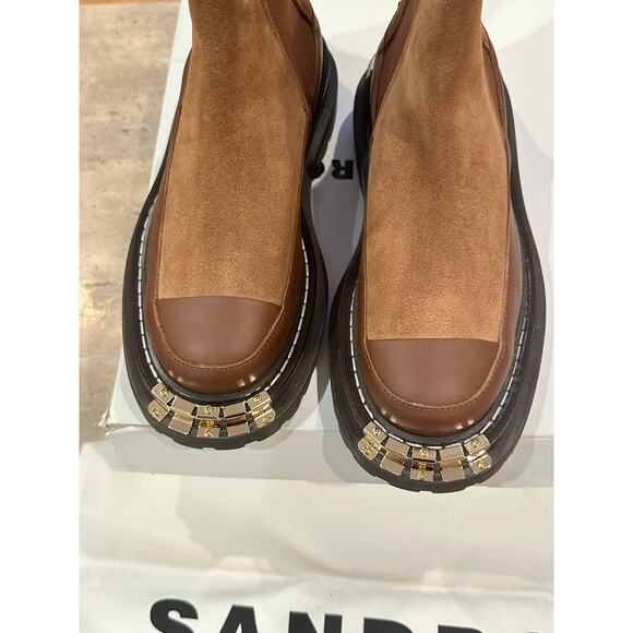 NEW Sandro Women's H22 Liam Stretch Chelsea Boots size 37/ 6.5 - Picture 8 of 10